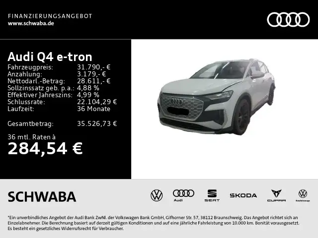 Audi Q4 e-tron 40 2x S line 8-fach bereift