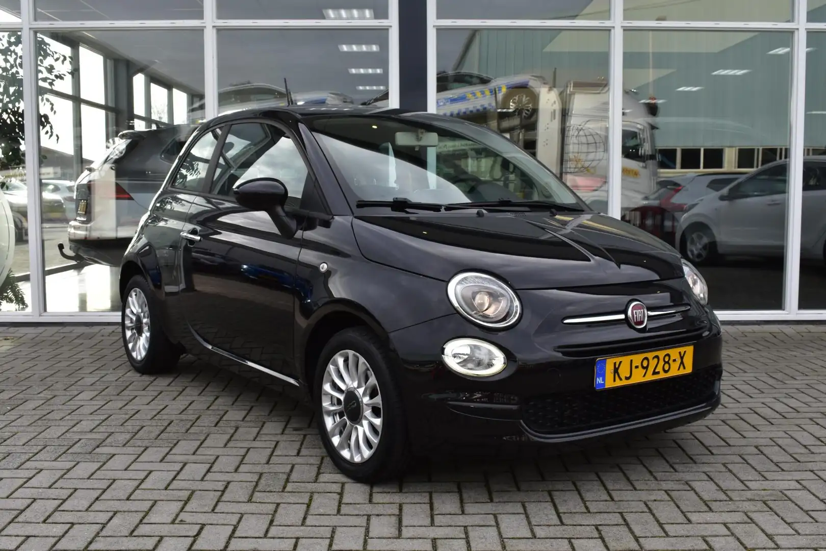 Fiat 500 0.9 TwinAir Turbo Popstar|Airco|Bluetooth|LMV|Elek Nero - 2
