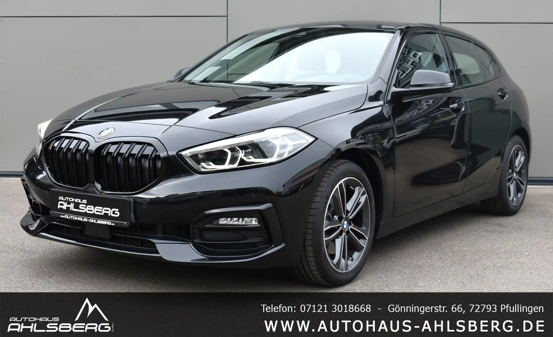 BMW 118 i SPORT/SHADOW/ H-K/ACC/HUD/MEMORY/PANO/M-LENKRAD Schwarz - 1
