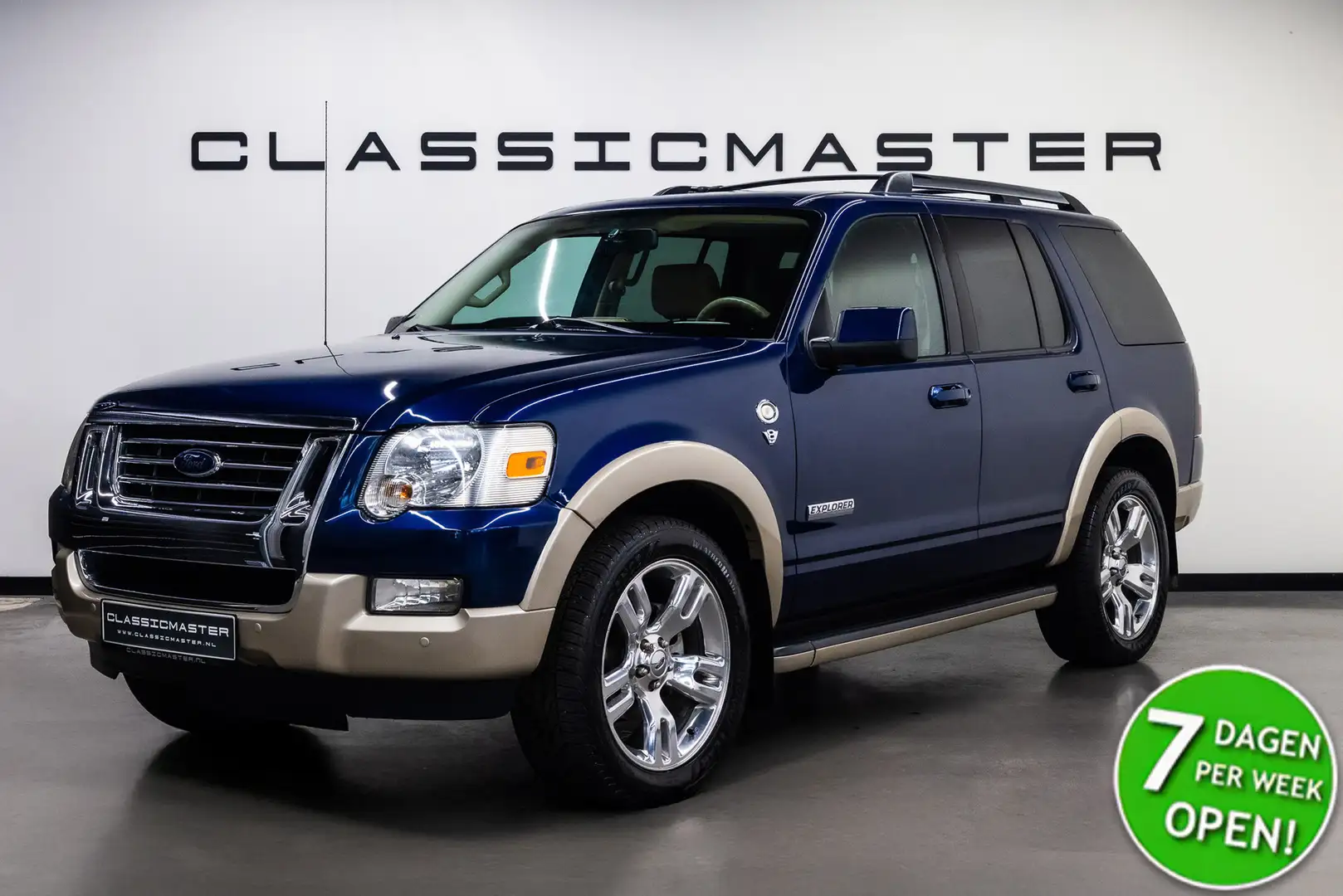 Ford Explorer V8 Eddie Bauer Btw auto, Fiscale waarde € 6.000,- Blauw - 1