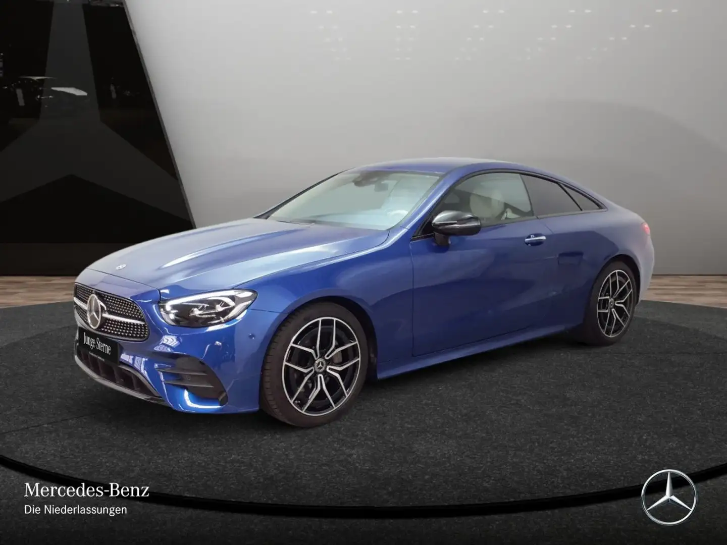 Mercedes-Benz E 200 Coupé AMG+NIGHT+360+LED+FAHRASS+BURMESTER Blauw - 2
