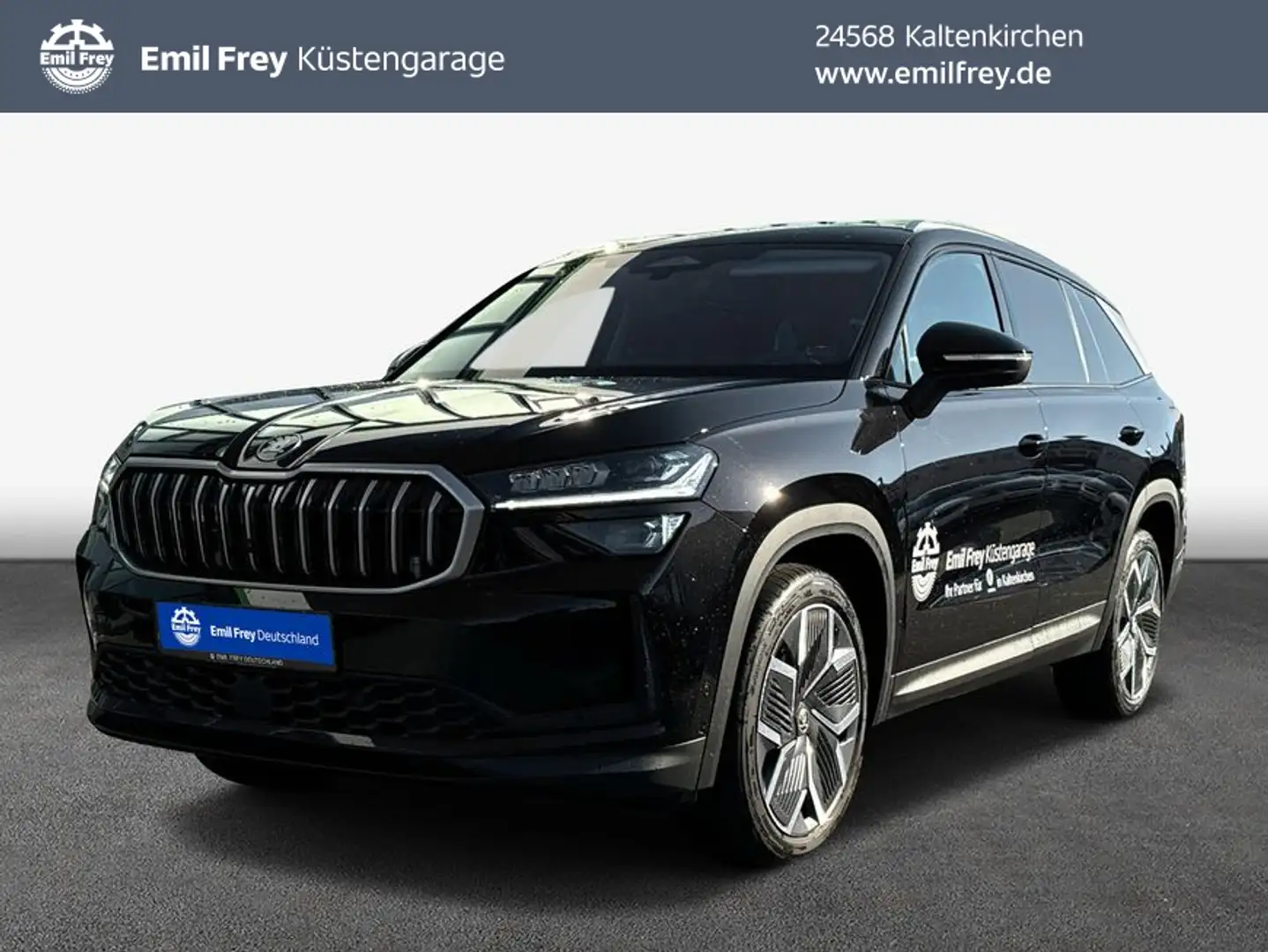 Skoda Kodiaq 2.0 TDI 4x4 Selection Navi Pano AHK Massa Schwarz - 1