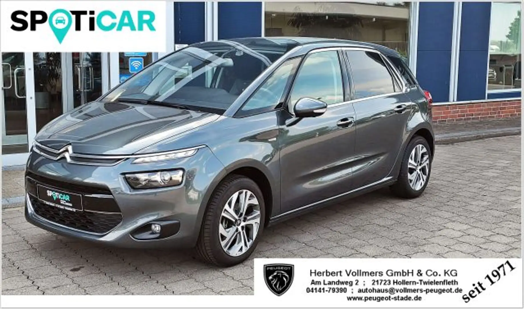 Citroen C4 Picasso BlueHDi 120 EAT6 Exclusive, Massage, SHZ, Grau - 1