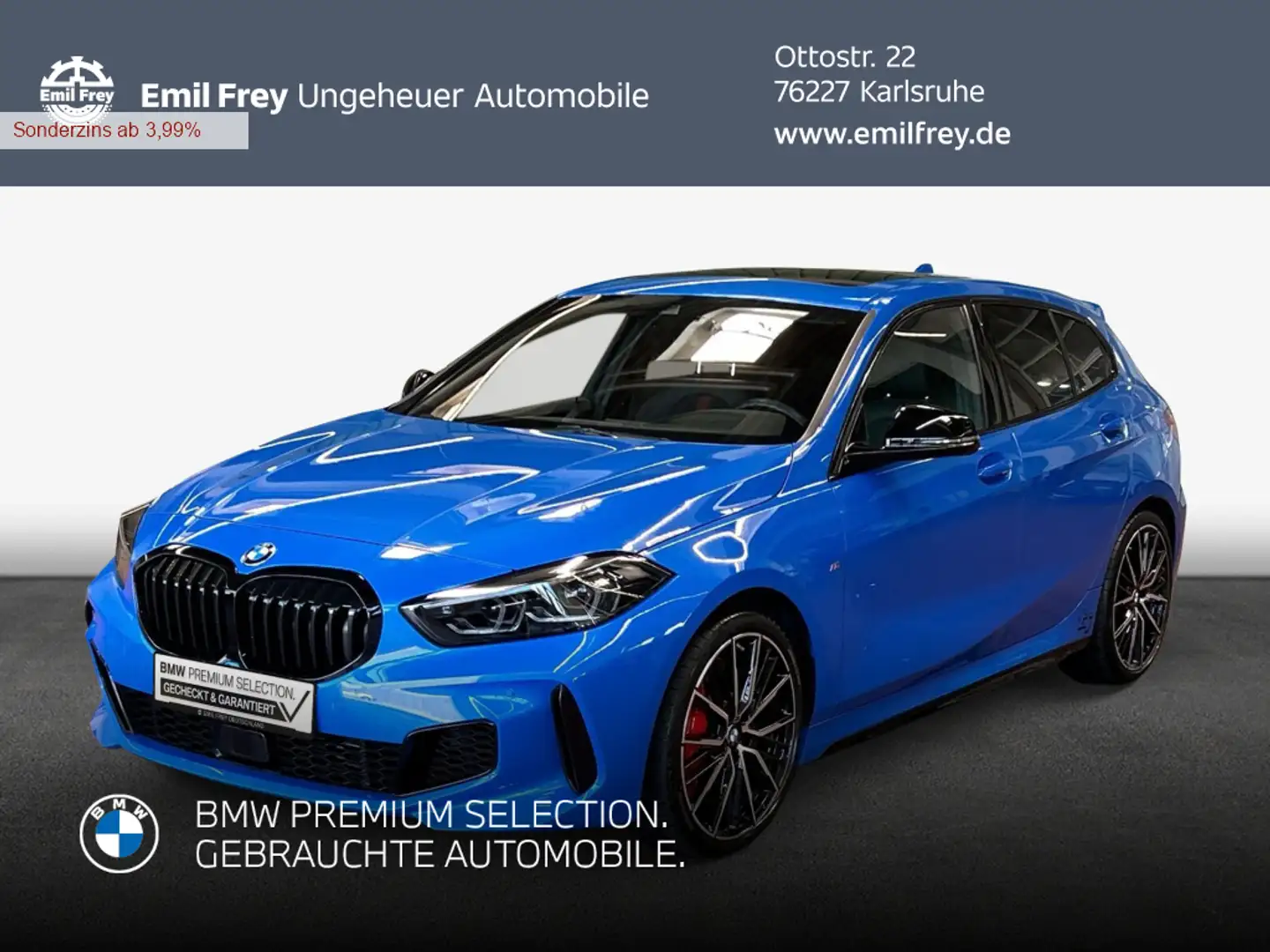 BMW 128 ti Aut. Blau - 1