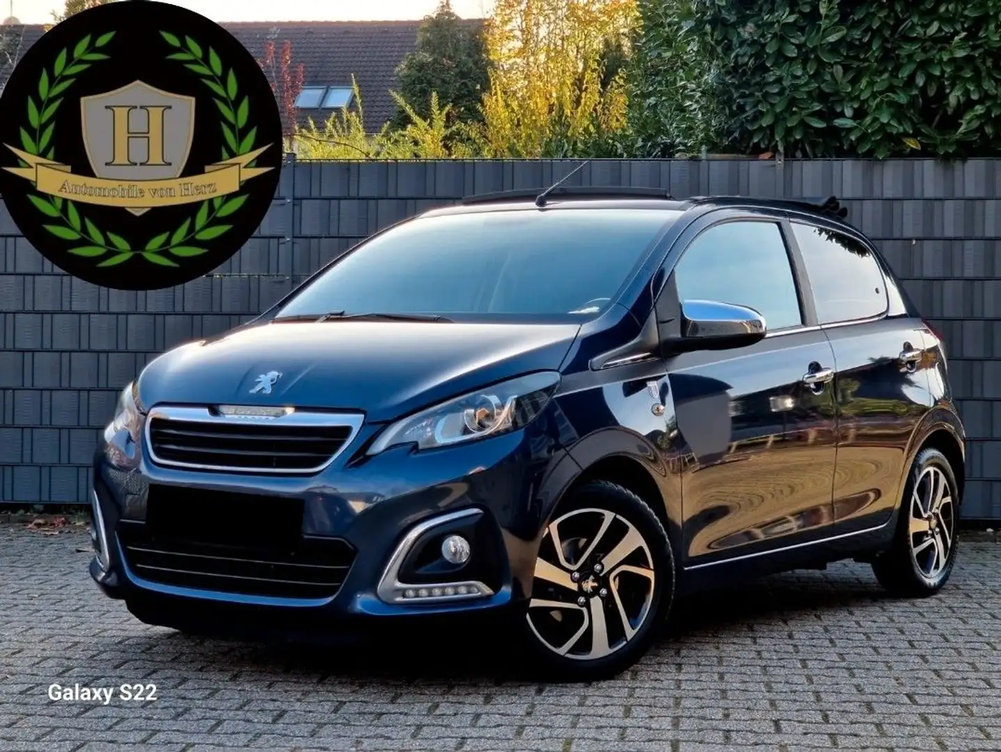 Peugeot 108 TOP Allure Klima SH Faltdach Kamera 82 PS Blau - 1