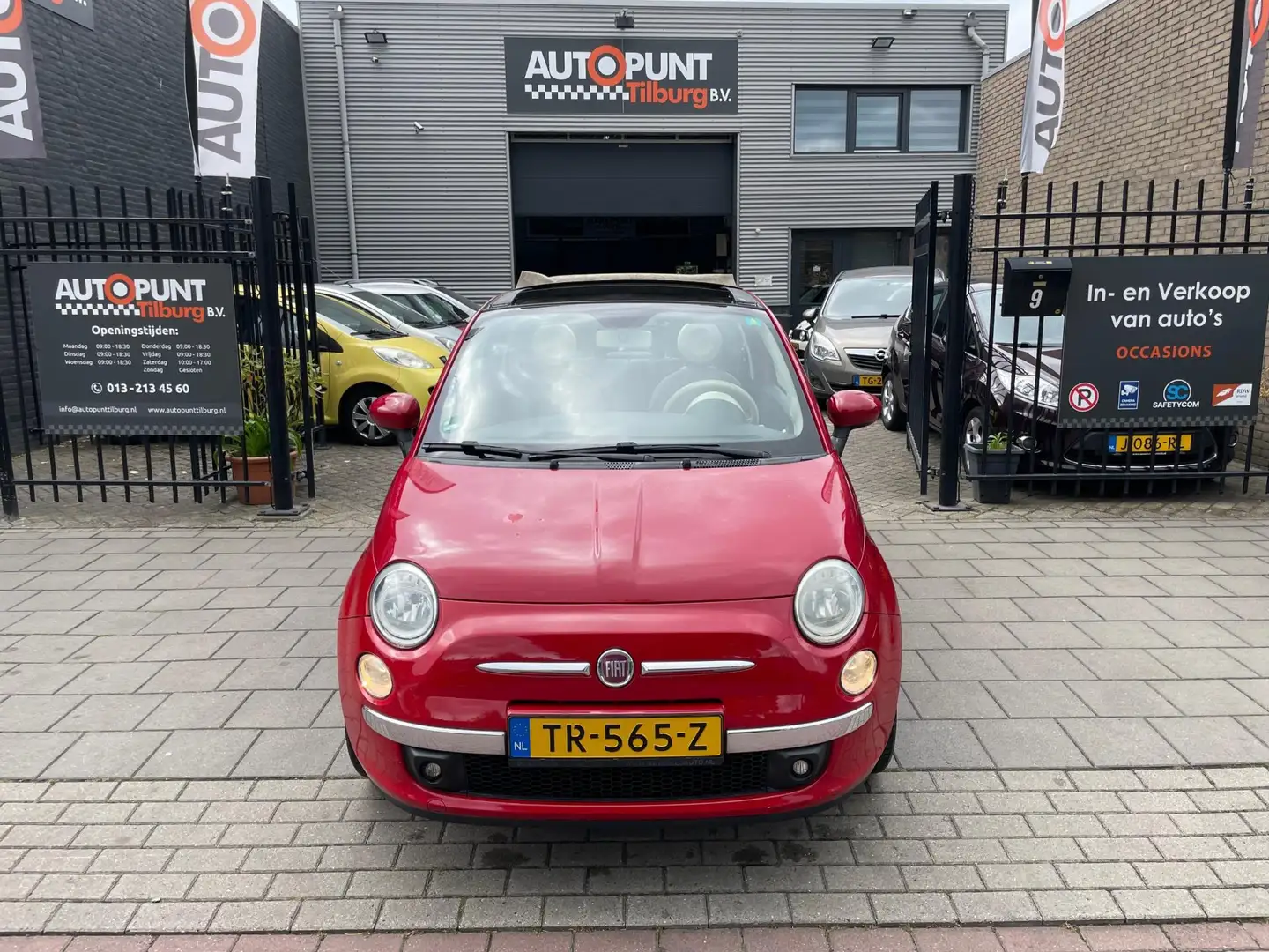 Fiat 500C 1.2 Pop Sport Cabrio Airco PDC NAP APK Червоний - 2