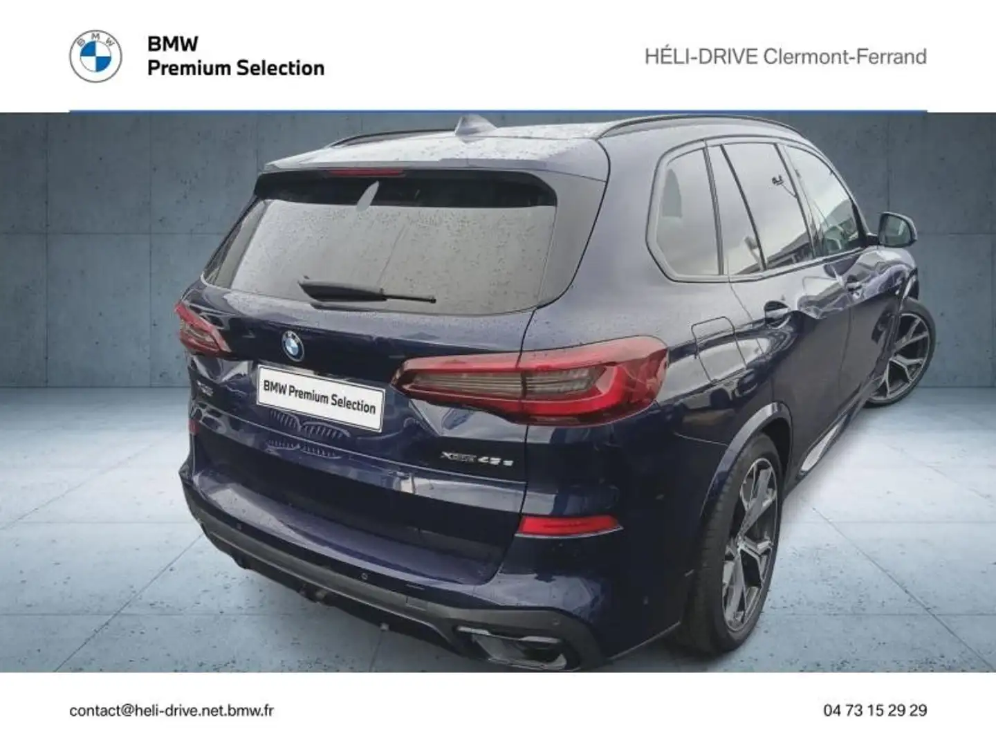 BMW X5 xDrive45e 394ch M Sport 17cv Bleu - 2