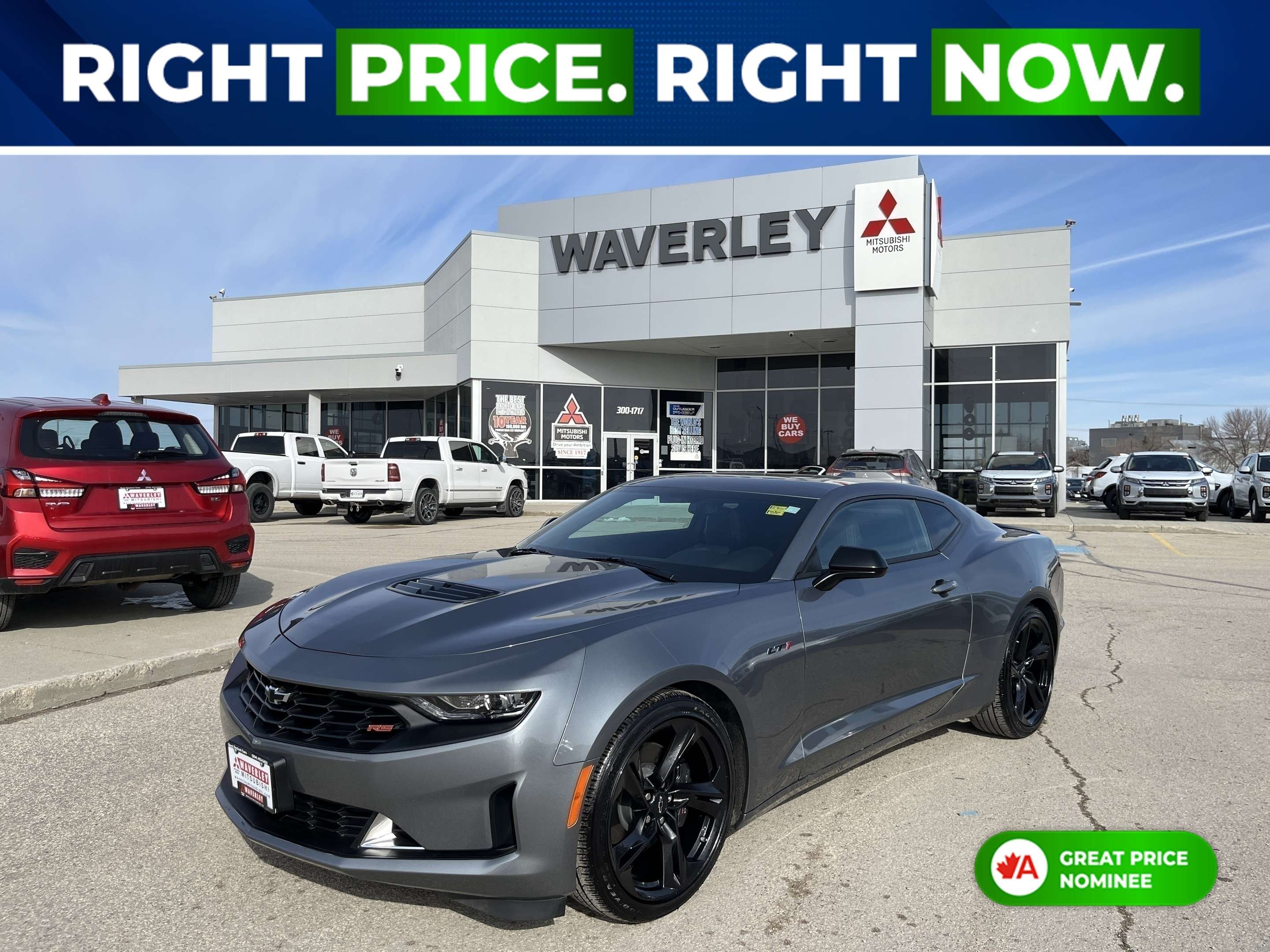 Gray 2022 Chevrolet Camaro Coupe Rear-Wheel Drive 6-Speed Manual