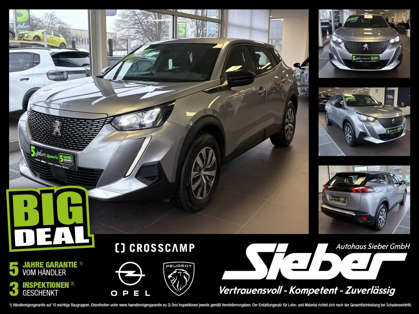 Peugeot 2008 Active Pack Tempomat*Regensensor*PDC Gris - 1