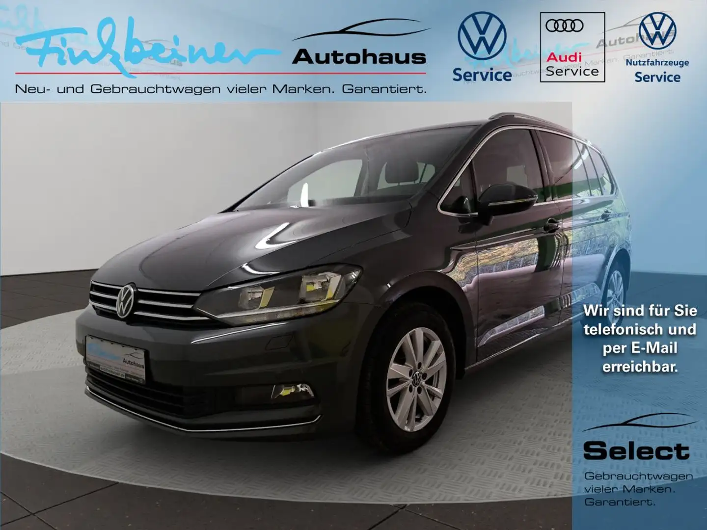 Volkswagen Touran Highline 1.5l TSI DSG Bluetooth Klima Gris - 1