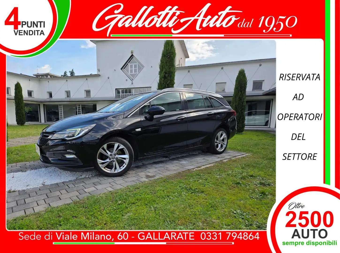 Opel Astra 1.6 CDTi 110CV Start&Stop Sports Tourer Nero - 1