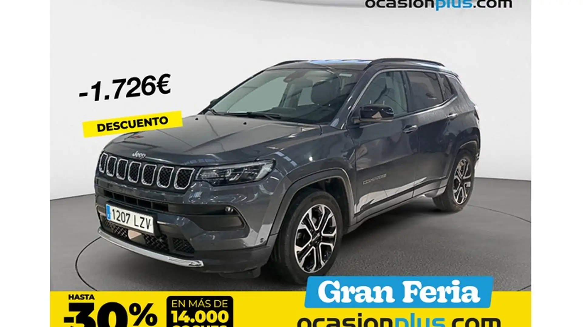 Jeep Compass 1.3 Gse T4 Limited 4x2 DCT 150 Gris - 1