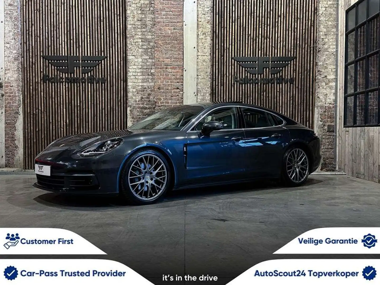 Porsche Panamera 4S D*4.0 V8 BI-TURBO*PDK*LUCHTVERING*FULL OPTION* Gris - 1