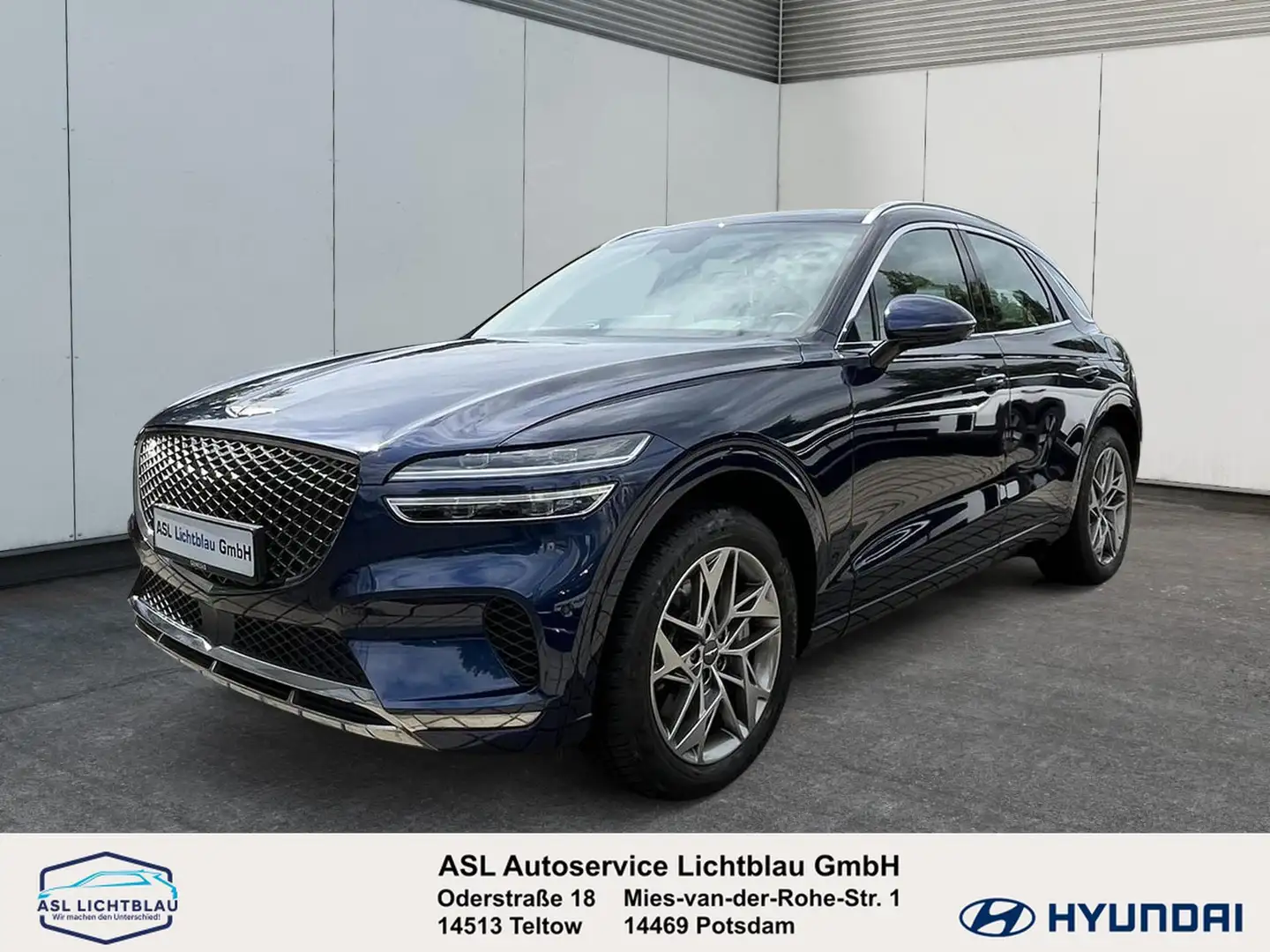 Genesis GV70 2.2 D Premium AWD Glasdach & Technik-Paket 2.2 Blau - 1