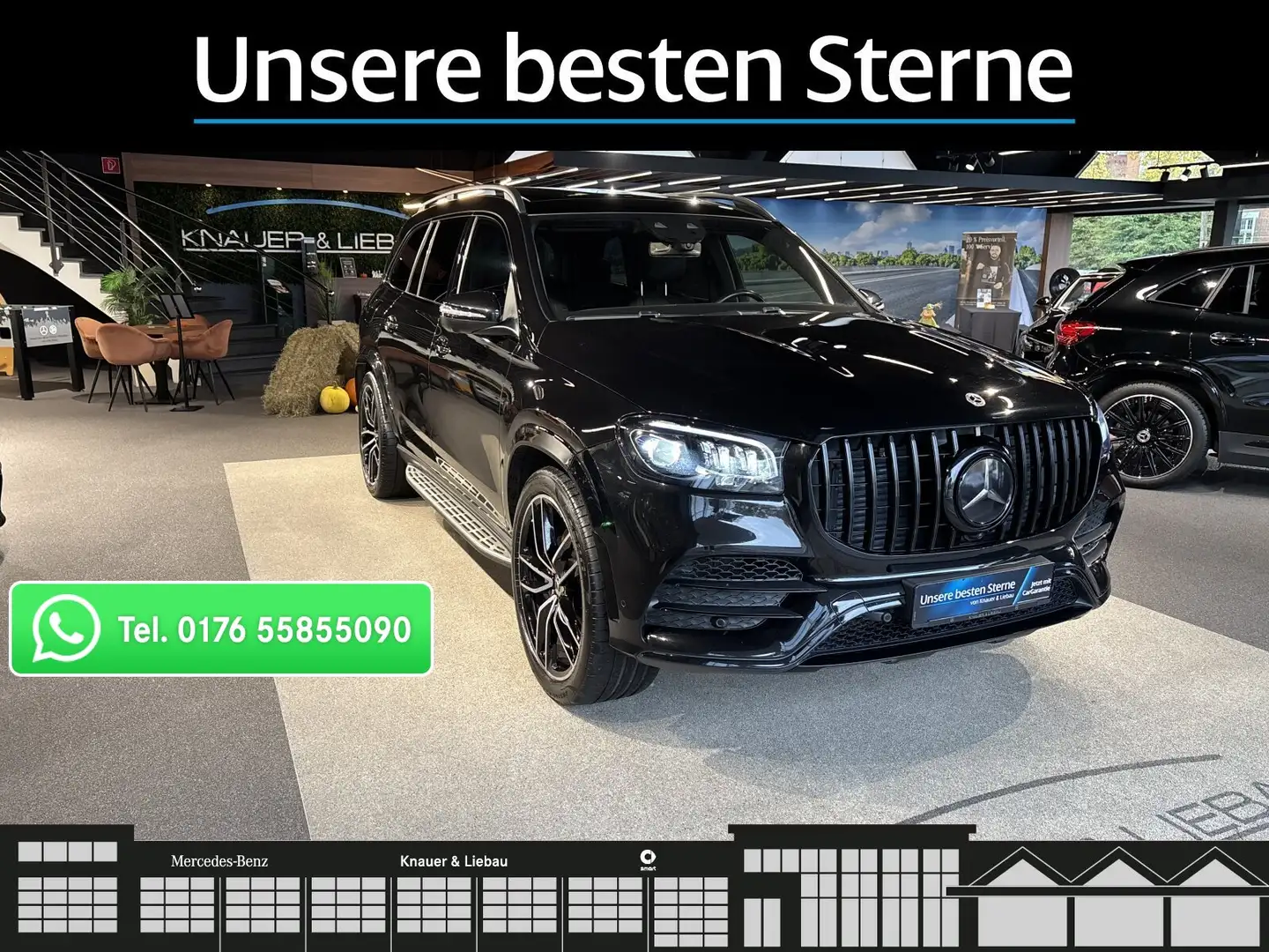 Mercedes-Benz GLS 400 GLS 400d 4M AMG Ext.*Exclusive Int.*HUD*Pano*AHK Schwarz - 1