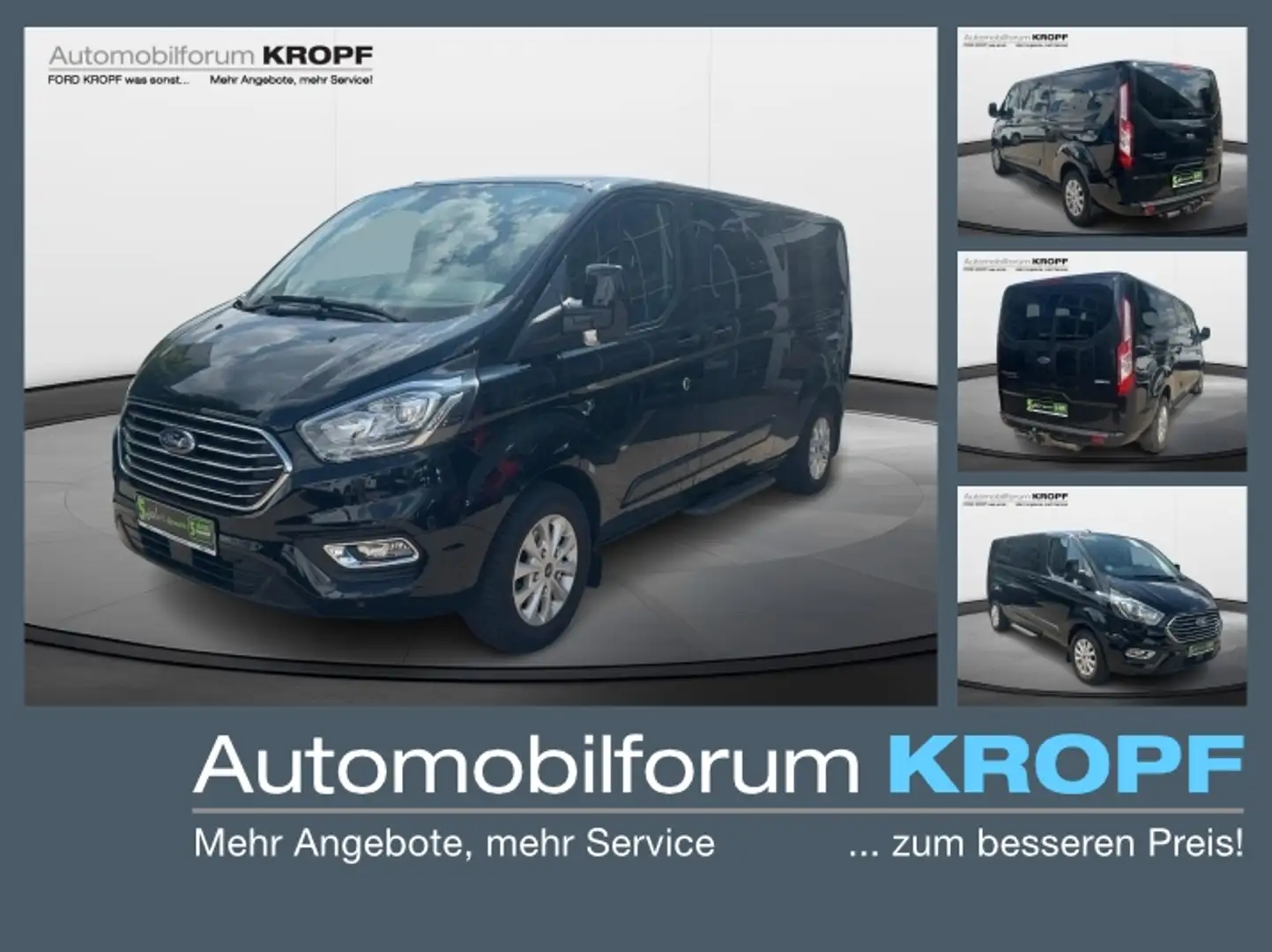 Ford Tourneo Custom Kombi 2.0 TDCi 320 L2 Trend AHK Schwarz - 1