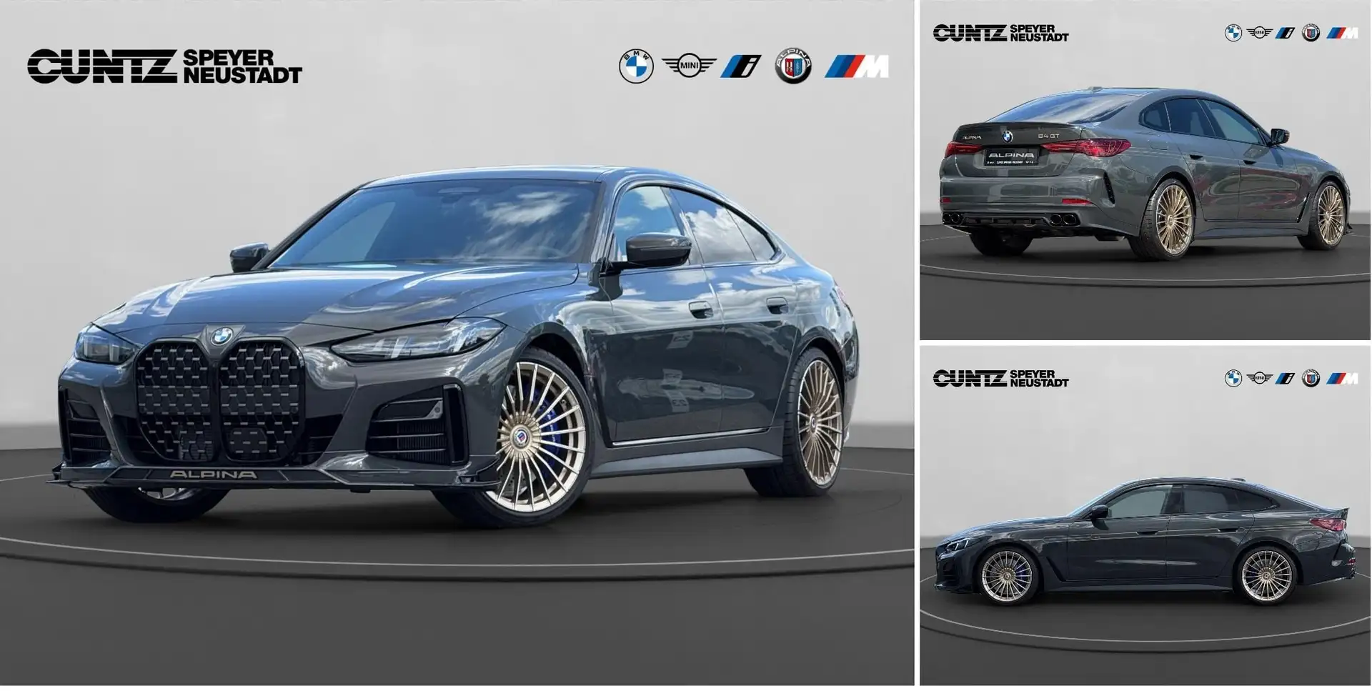 Alpina B4 GT Gran Coupé  HK HiFi DAB LED GSD Klimaaut. Szary - 1