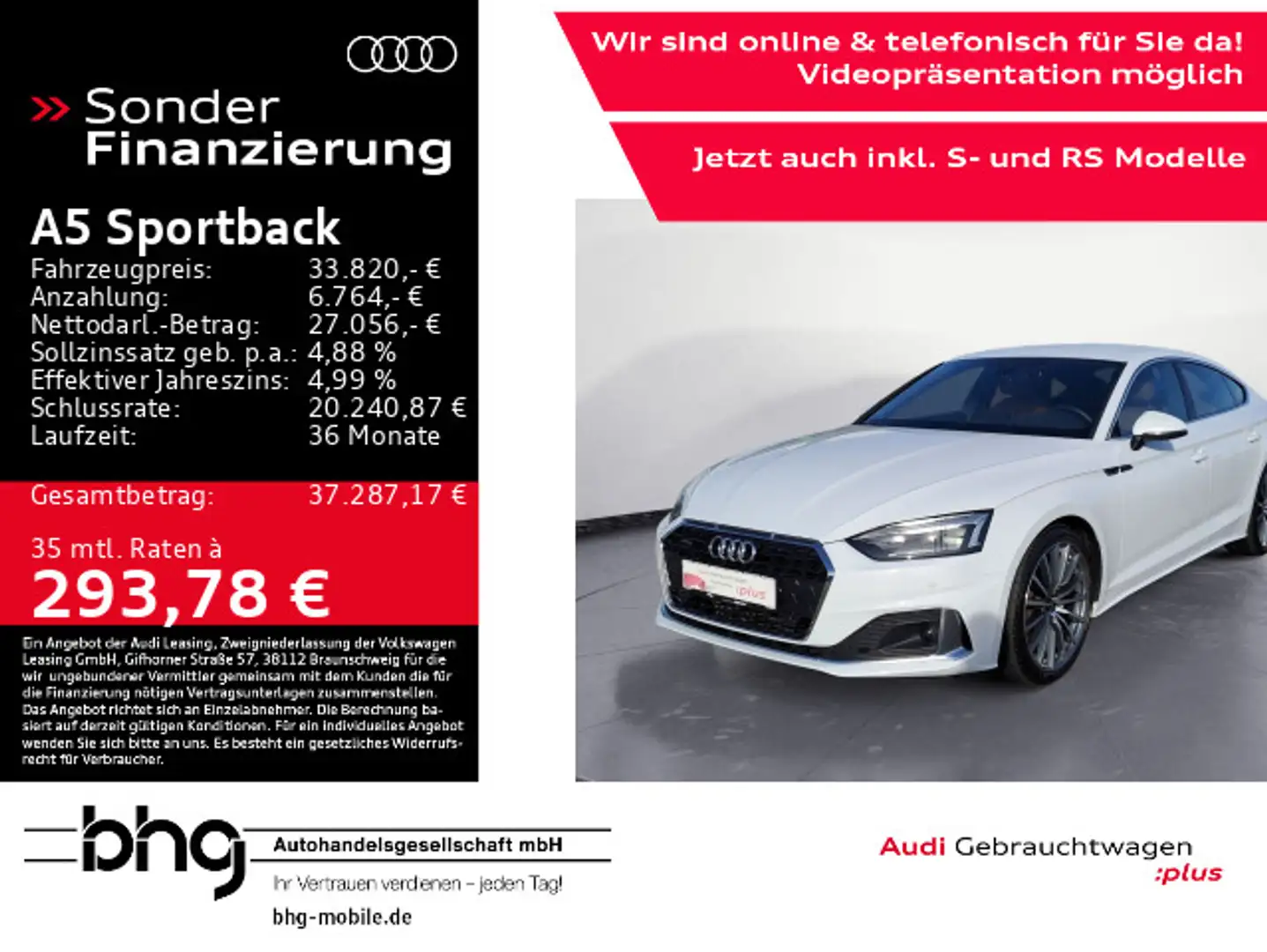 Audi A5 40 TDI S-tronic advanced Navi Keyle Weiß - 1