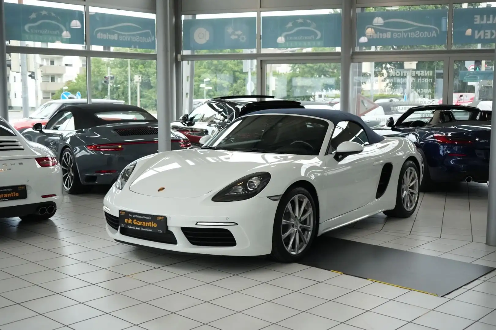 Porsche Boxster 718 1.Hand*MwSt aswb.*Top Zstd*Nur 20tkm Weiß - 2