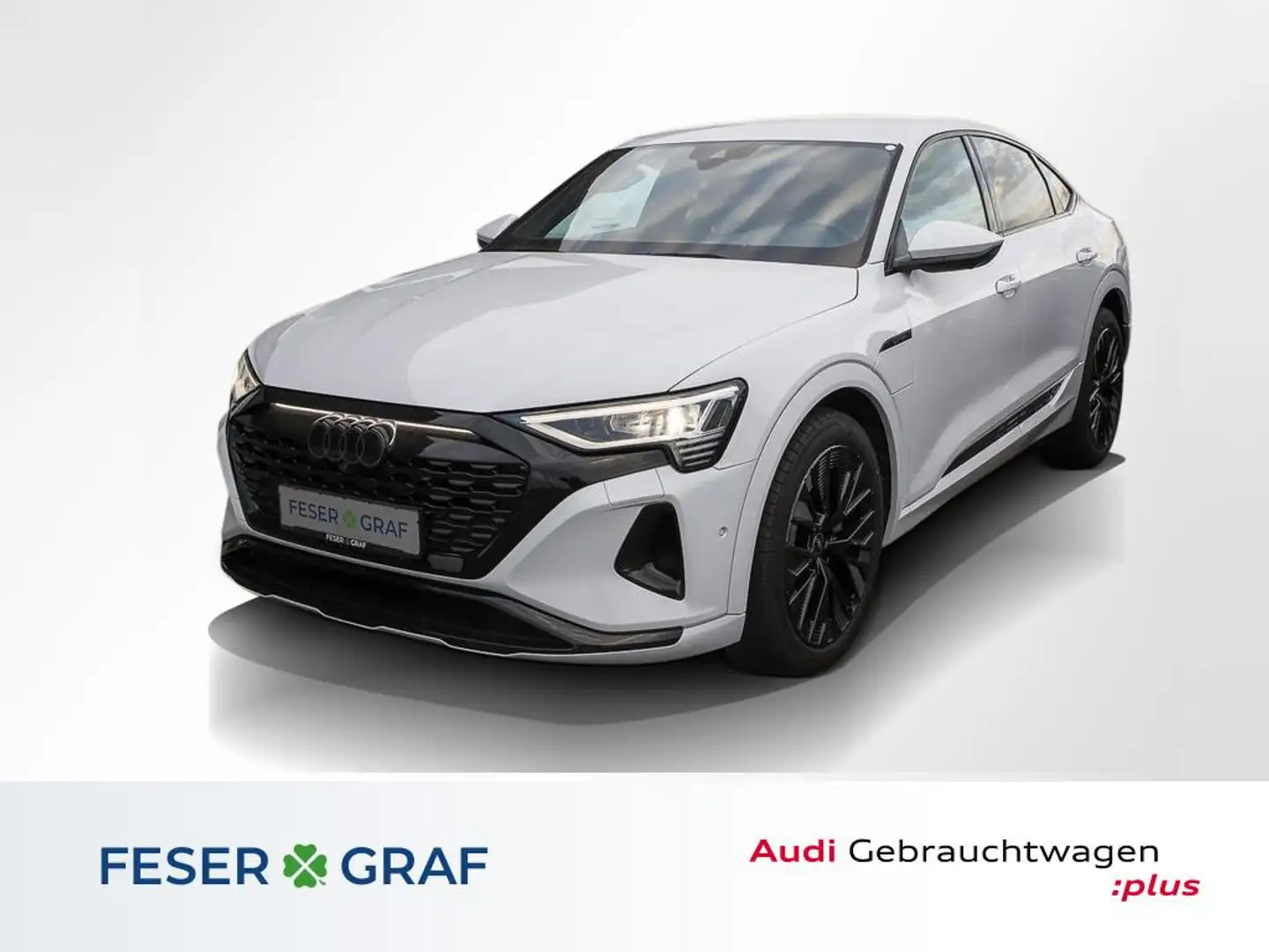 Audi Q8 e-tron Sportback e tron 50 S Line Int B&O,AHK,AssistenzP, Biały - 1