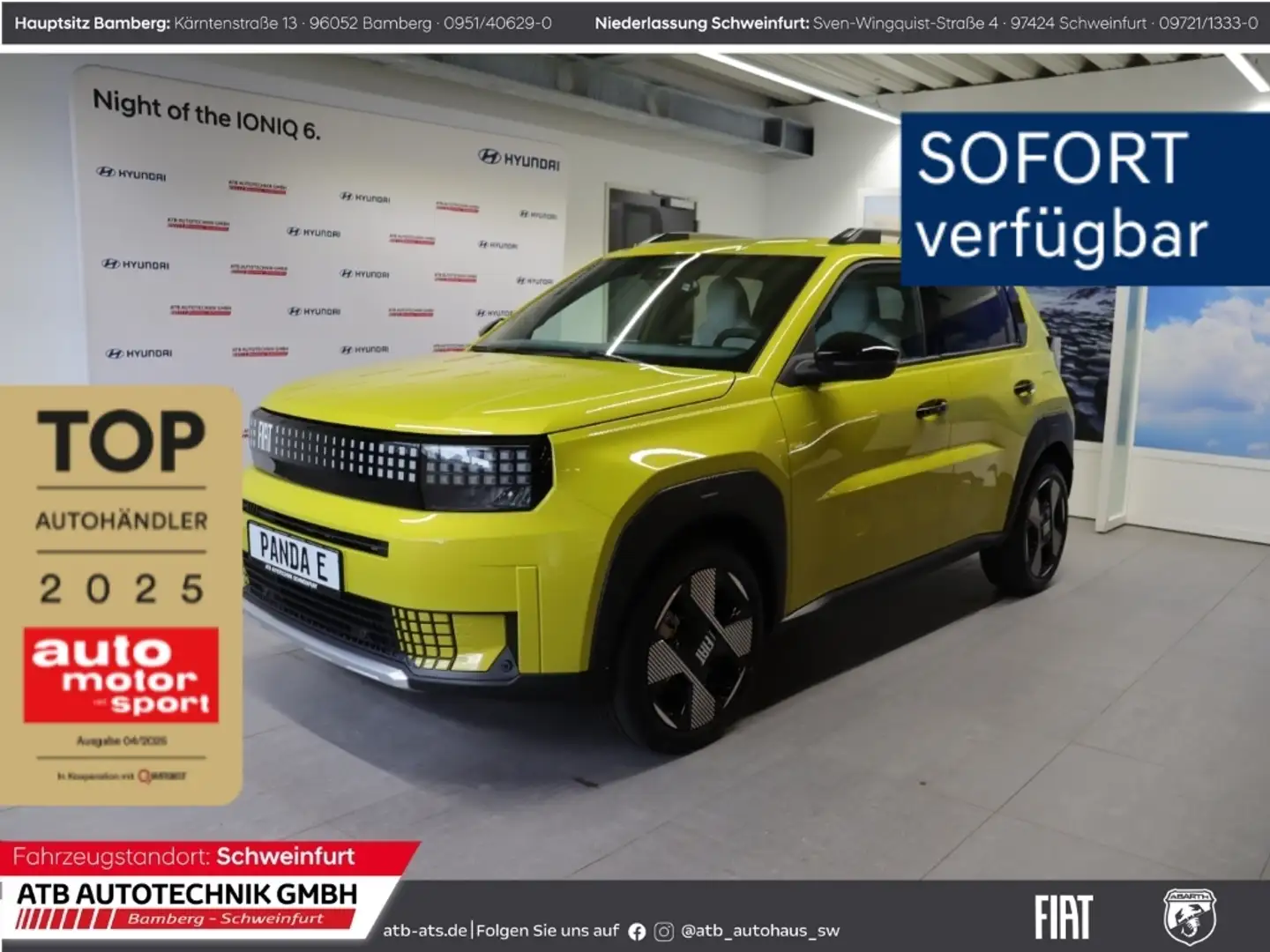 Fiat Grande Panda 44kWh Sonderedition 113 PS Navi LED Apple CarPlay Gelb - 1