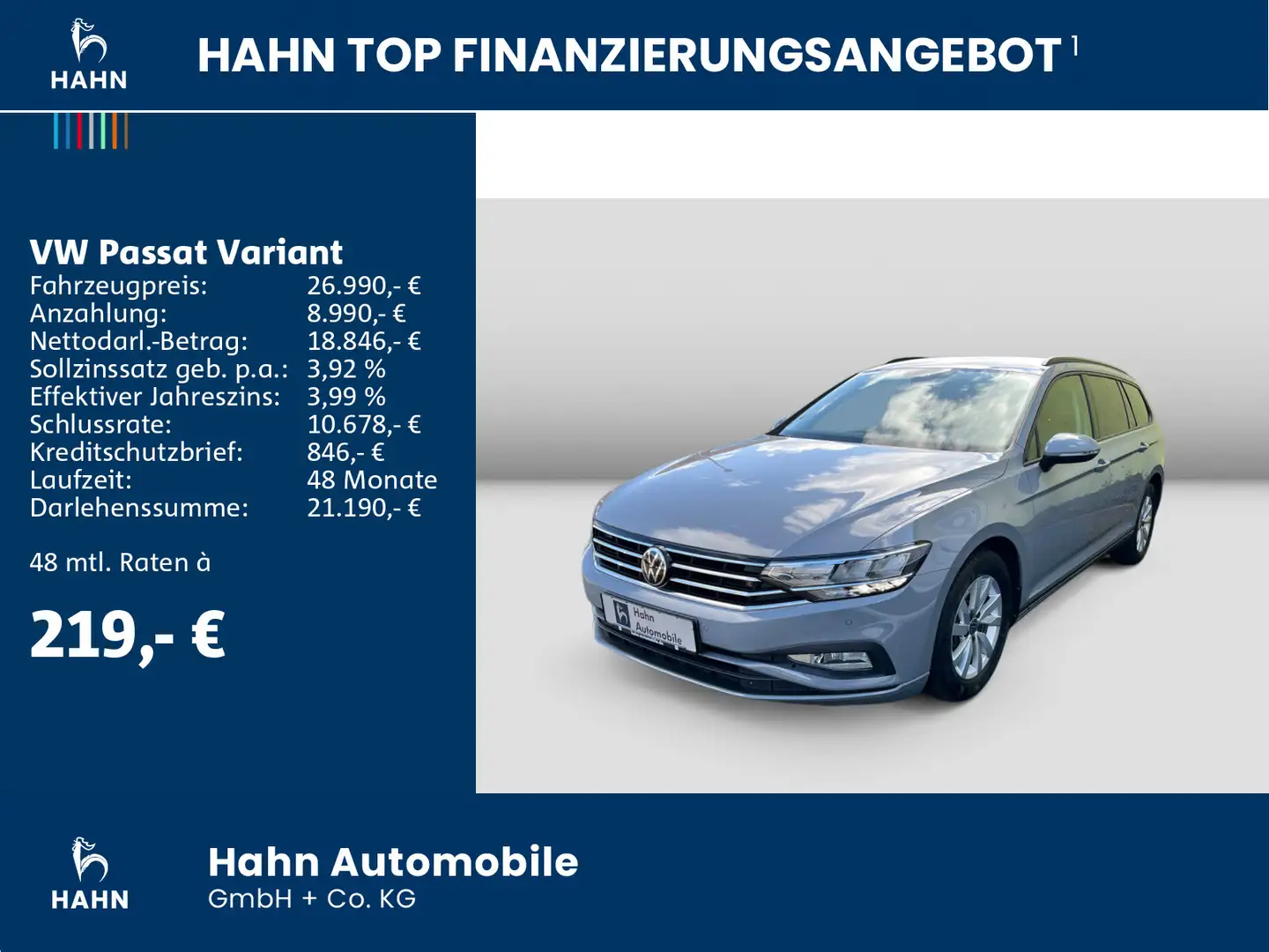 Volkswagen Passat Variant 1.5TSI DSG LED ACC CAM AHK Navi Grijs - 2