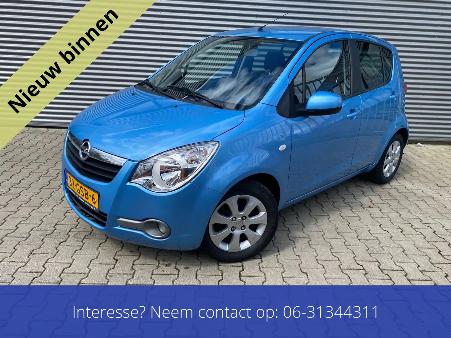 Opel Agila 1.0 Enjoy Nieuwe Apk 83.000 km nap Blau - 1