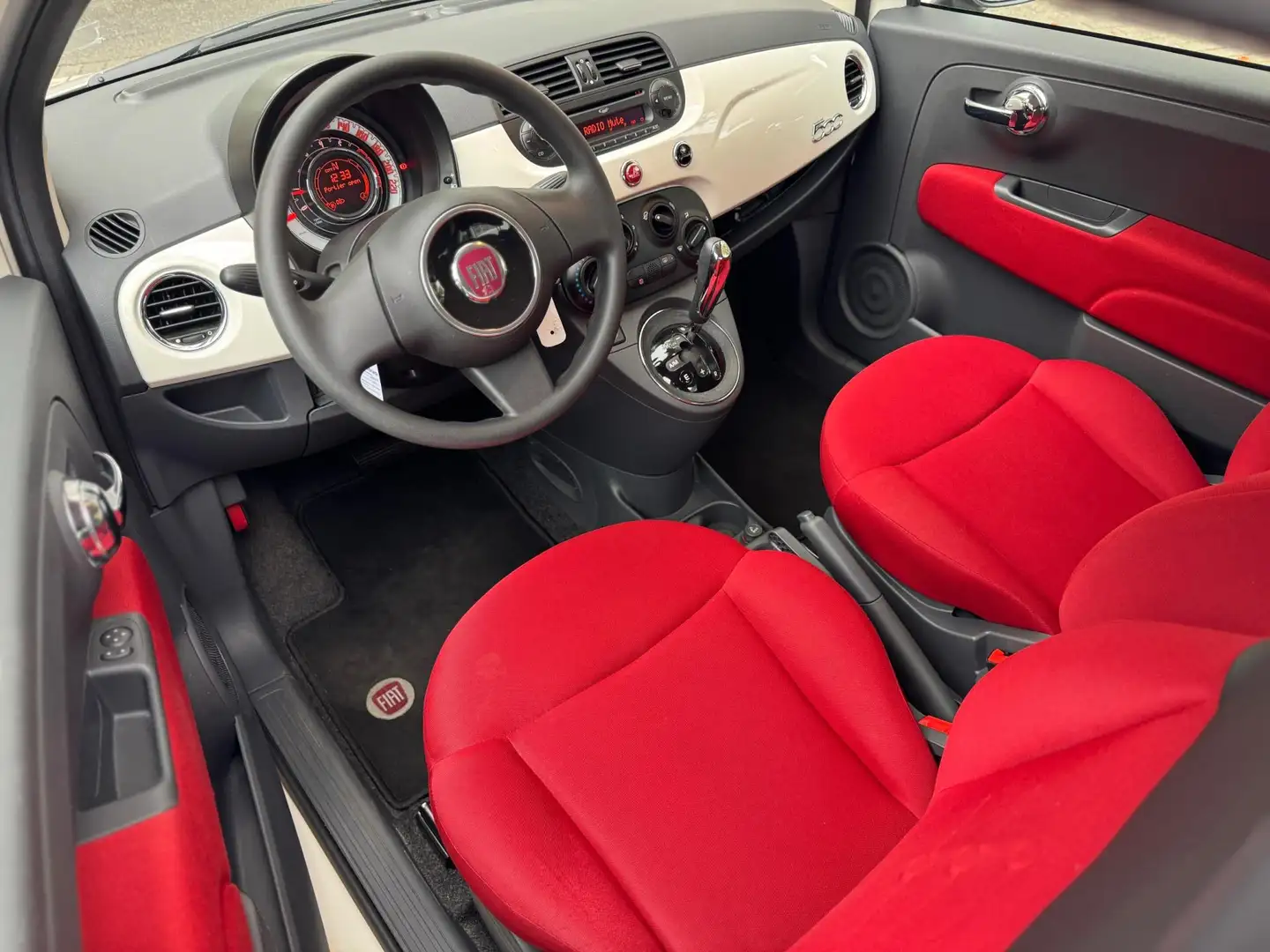 Fiat 500 1.2 Automaat 52.000 Airco Dealeronderhouden 1e eig Blanc - 2