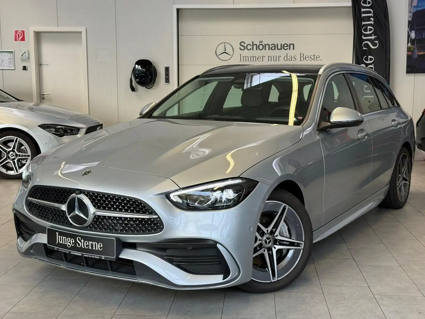 Mercedes-Benz C 220 d T AMG+PANO+KAMERA+TOTW+LED+CARPLAY+EASYPK Silber - 1