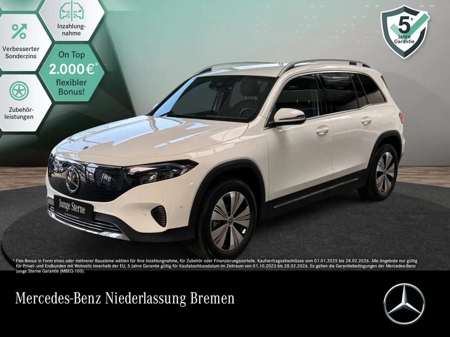Mercedes-Benz EQB 300 4M PROG+ADVANCED+AHK+KAMERA+SPUR Blanc - 1