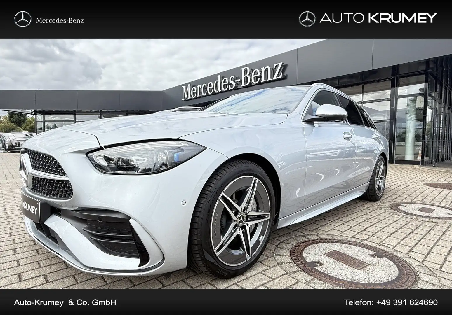 Mercedes-Benz C 180 T-Modell AMG Line Advanced Plus+NaviAutom. Silber - 1