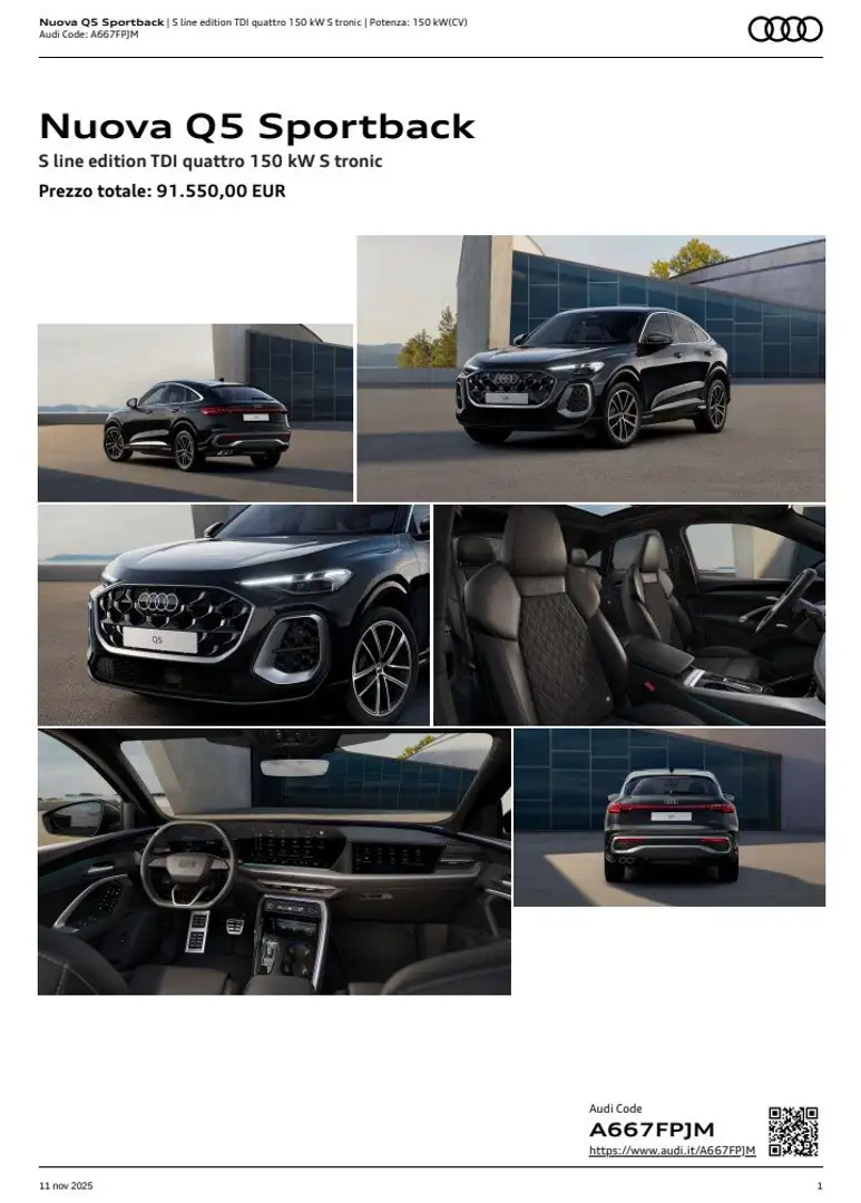 Audi Q5 2.0 SLINE TDI FULLquattro 204cv s-tronic VEDI NOTE Nero - 2