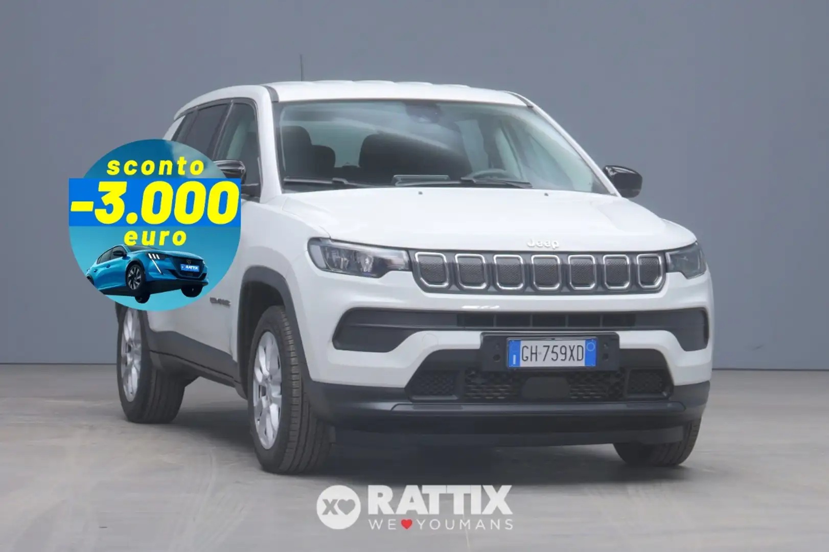 Jeep Compass 1.6 MJT 130CV Limited Blanc - 1