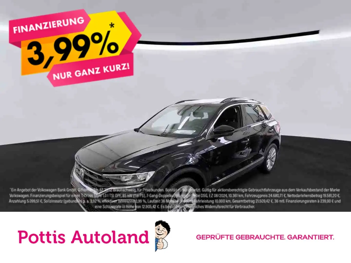 Volkswagen T-Roc 1.5 TSI SPORT NAVI PDC LED SITZHZG ACC Schwarz - 1