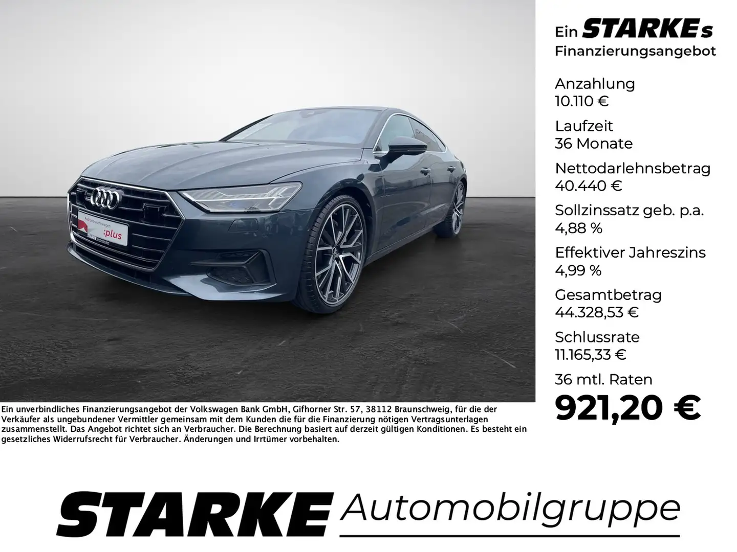 Audi A7 Sportback 50 TDI tiptronic quattro Blau - 1