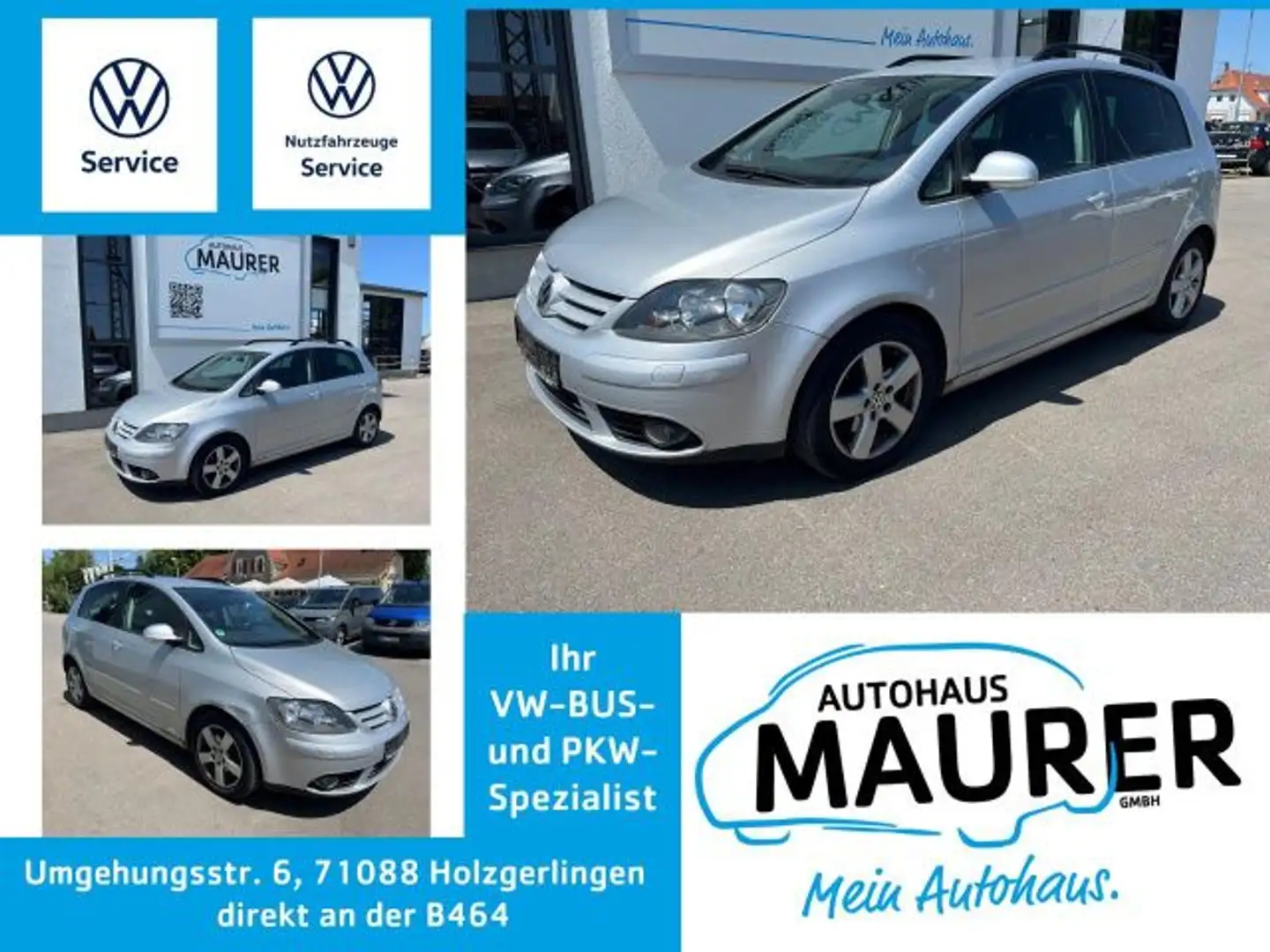 Volkswagen Golf Plus 1,4 TSI DSG United AHK Sitzheizung PDC Silber - 1