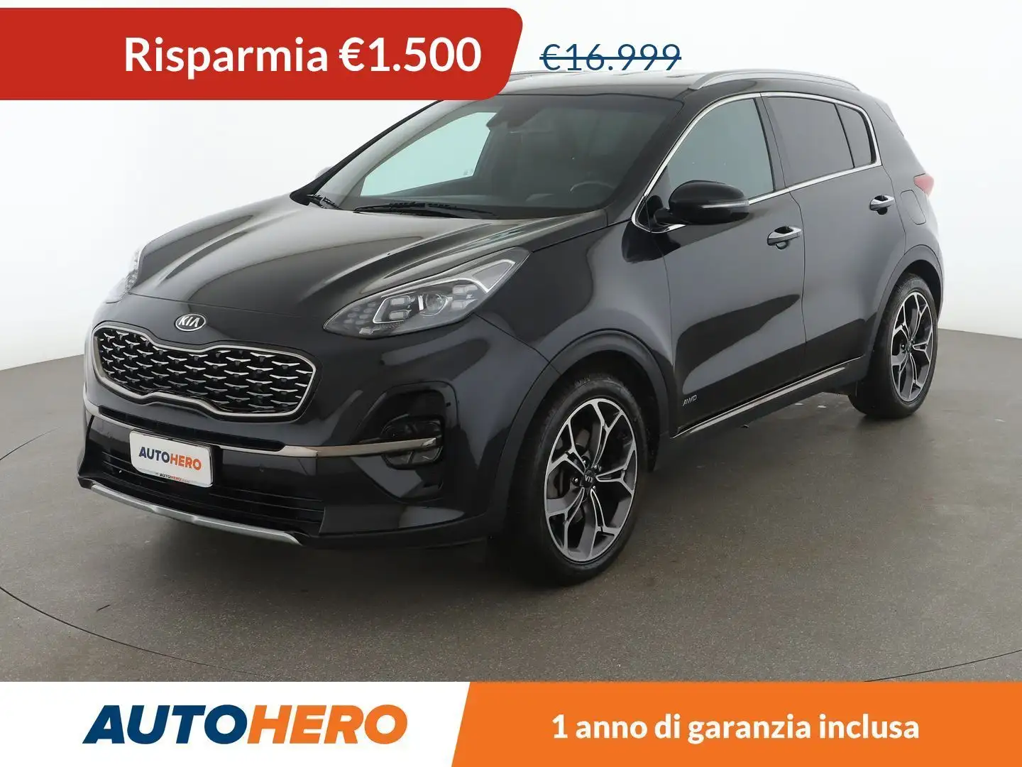 Kia Sportage 1.6 CRDi GT Line 136 CV DCT7 AWD Noir - 1