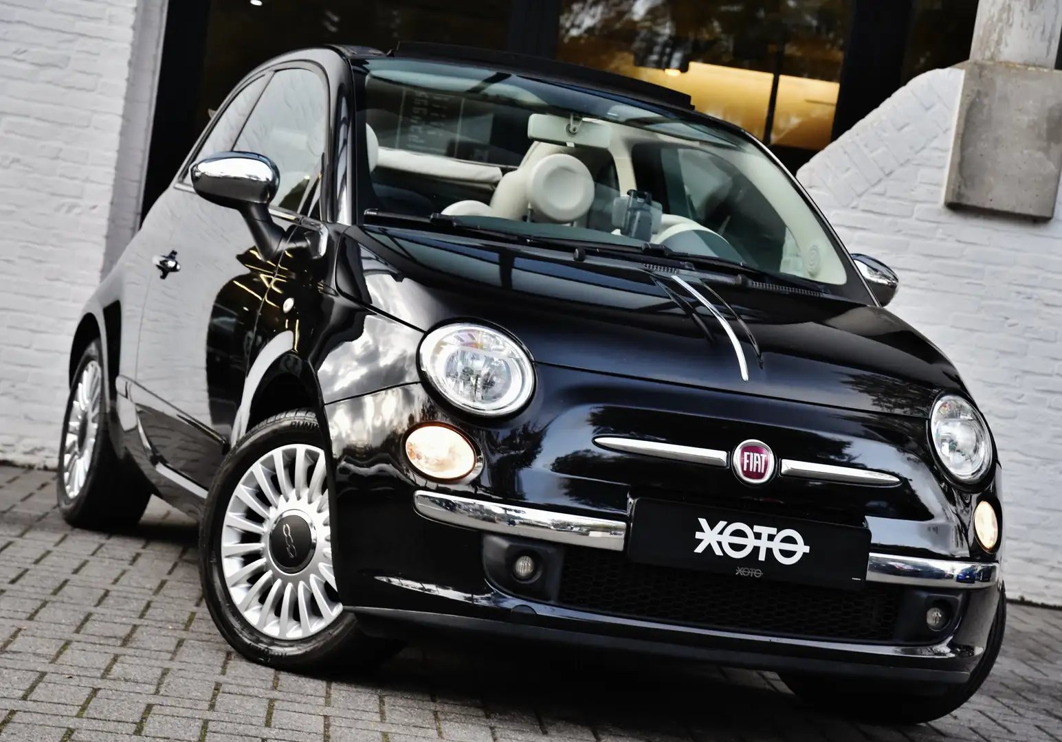 Fiat 500C 1.2 LOUNGE *** 12 MAANDEN WAARBORG *** Nero - 2