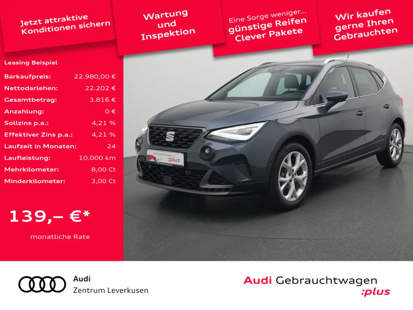 SEAT Arona FR VIRT NAVI APP CONNECT Schwarz - 1
