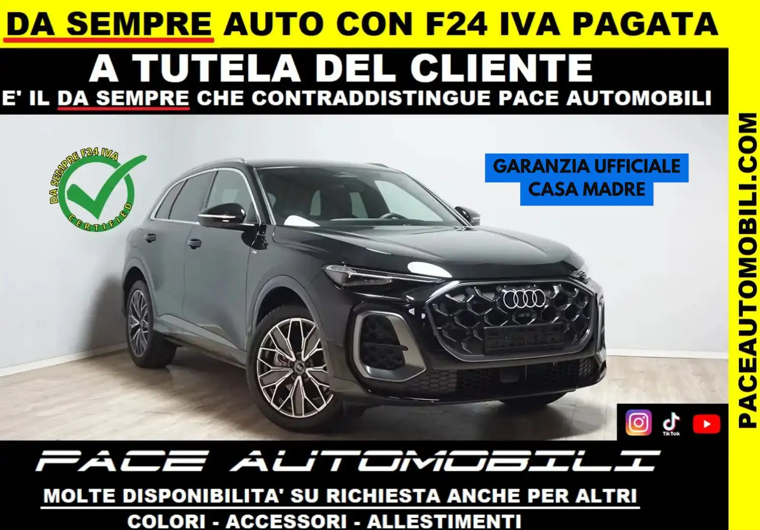 Audi Q5 40 TDI SLINE S LINE S-LINE 20" Q4 360 BLACK PACK Nero - 1