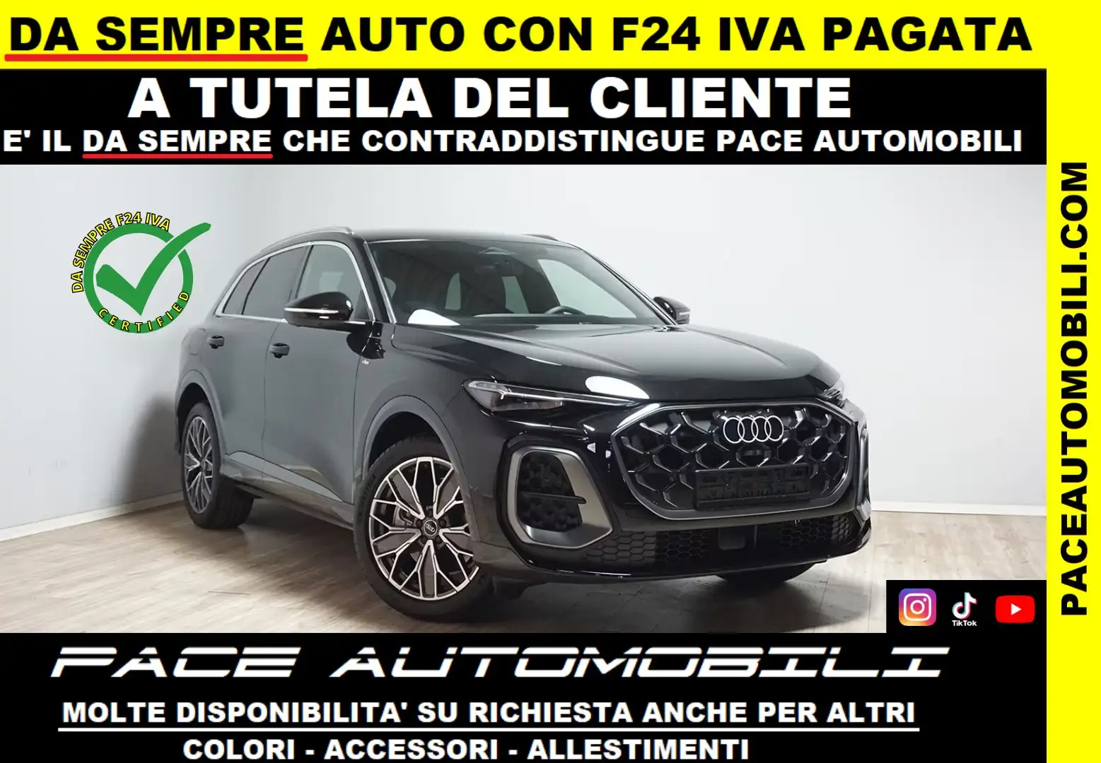 Audi Q5 40 TDI SLINE S LINE S-LINE 20" Q4 360 BLACK PACK Nero - 1