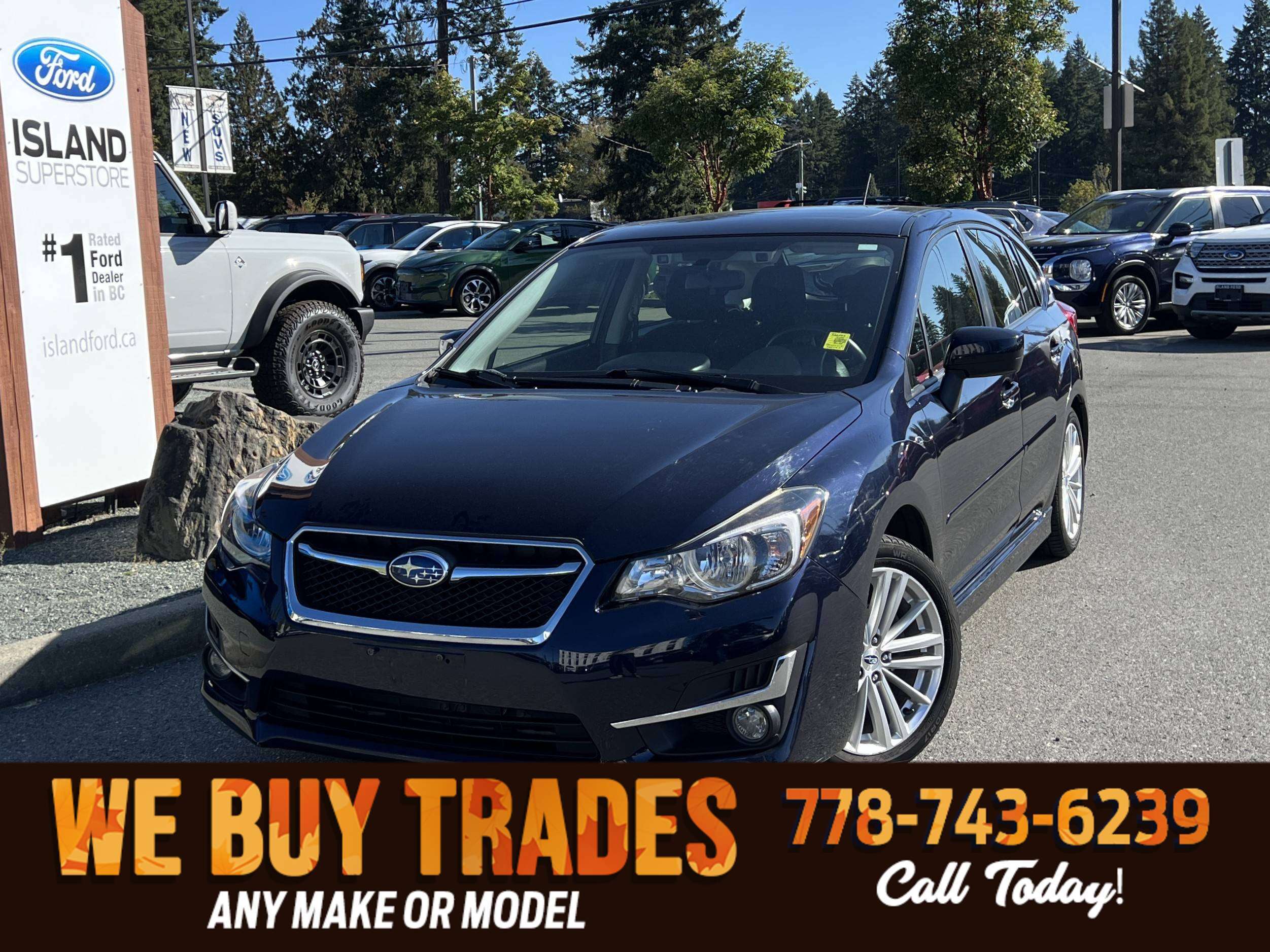 Blue 2015 Subaru Impreza Hatchback  Automatic