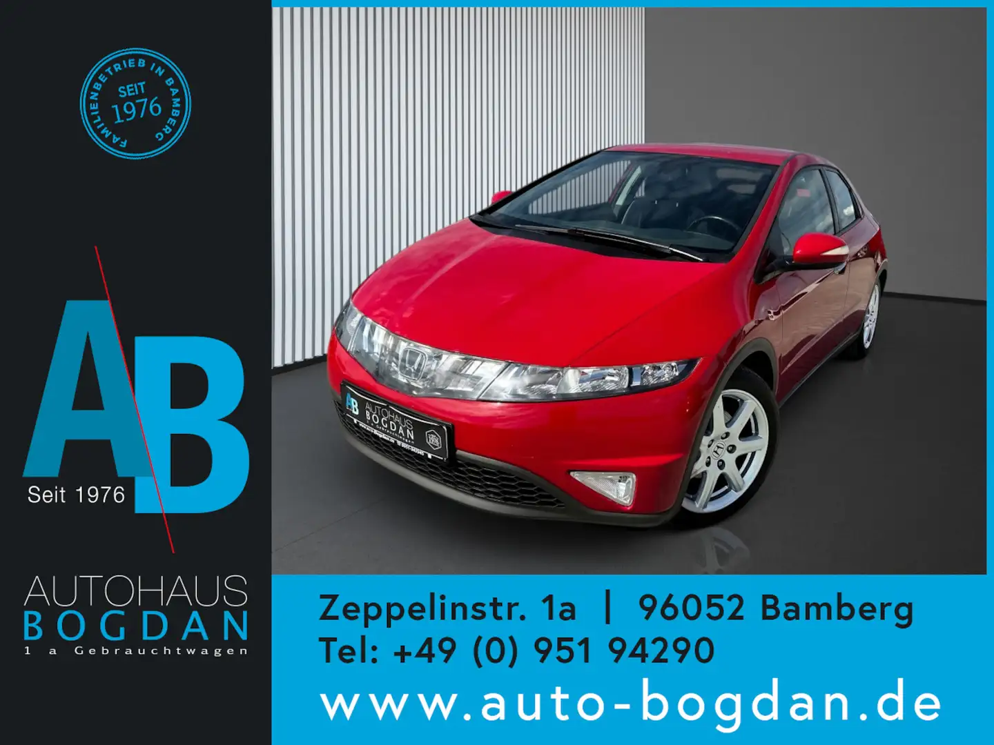 Honda Civic 1.8 Sport Tempomat*Alu*Service neu Rouge - 1