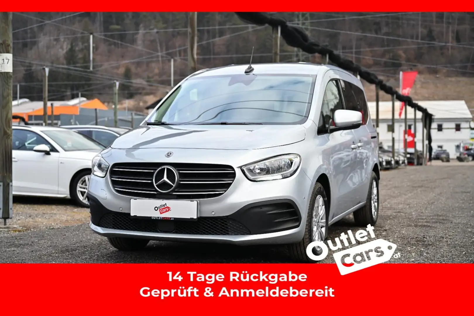 Mercedes-Benz T-Klasse T 180d Style ASSIST+LEDER+NAVI+RFK+LM+PDC+KlimaA Silber - 1