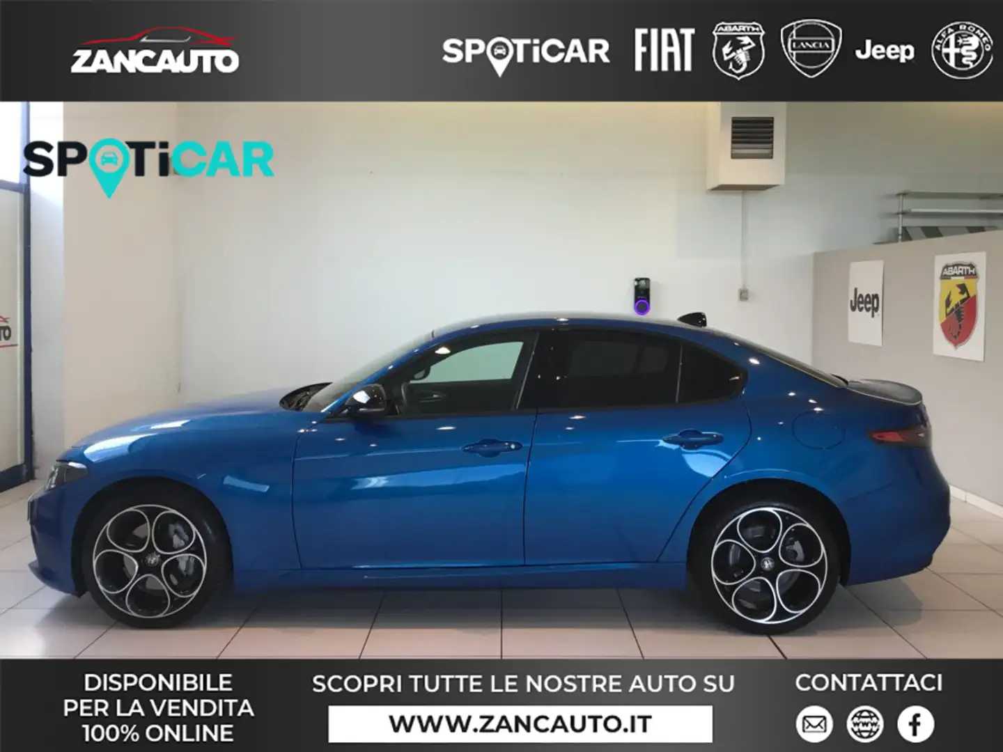 Alfa Romeo Giulia Giulia 2.0 Turbo 280 CV AT8 AWD Q4 Sprint MY24 Blau - 1