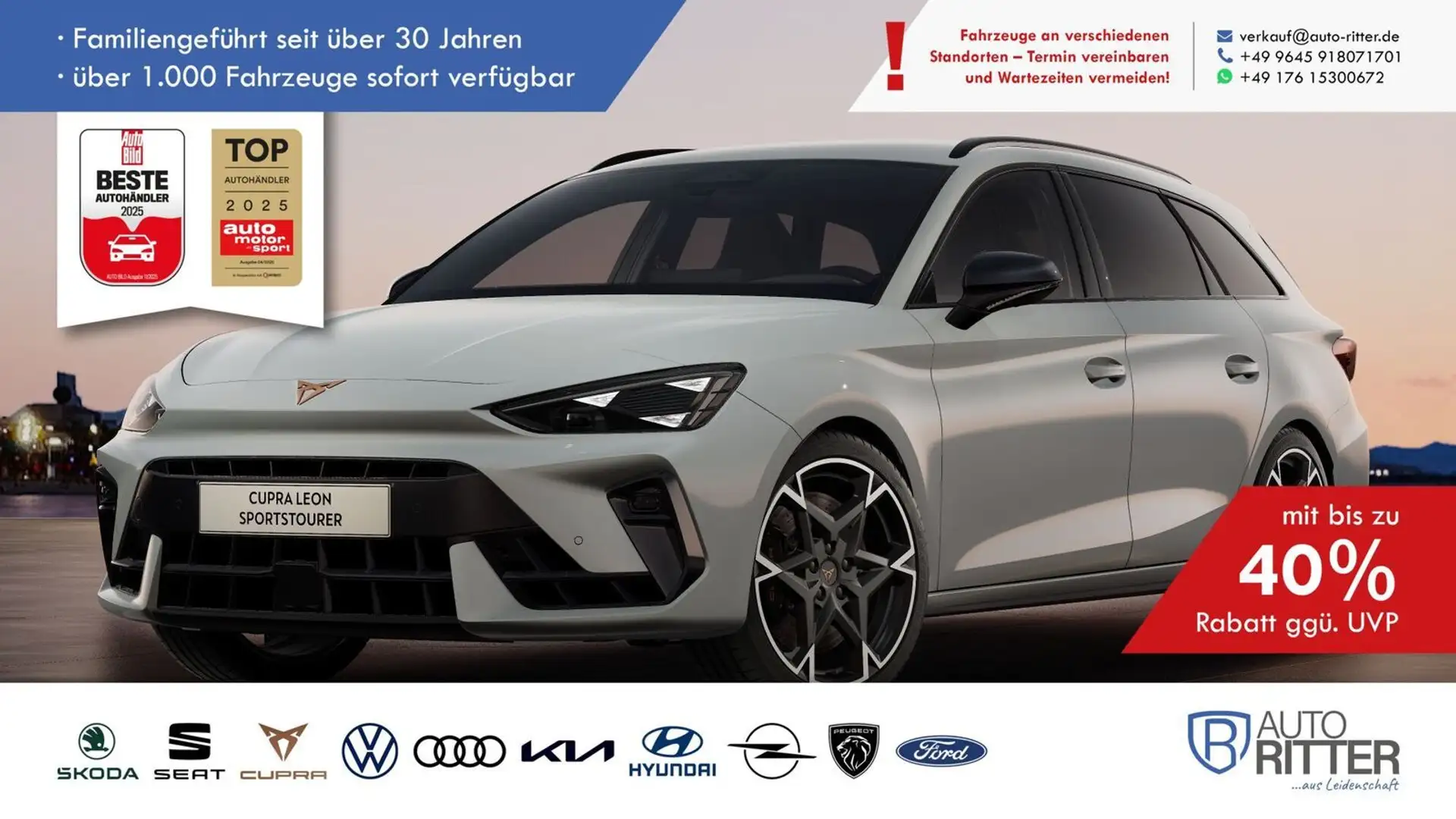 CUPRA Leon Sportstourer VZ ACC|AHK|RFK|LED|Carplay|... Weiß - 1