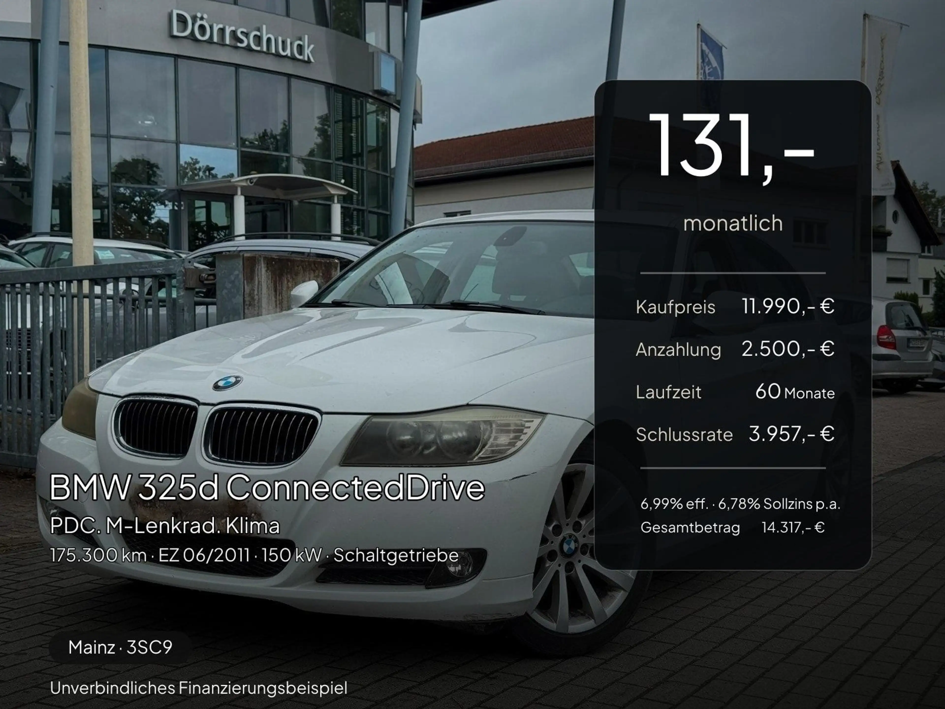BMW 325 d ConnectedDrive PDC. M-Lenkrad. Klima — photo 2