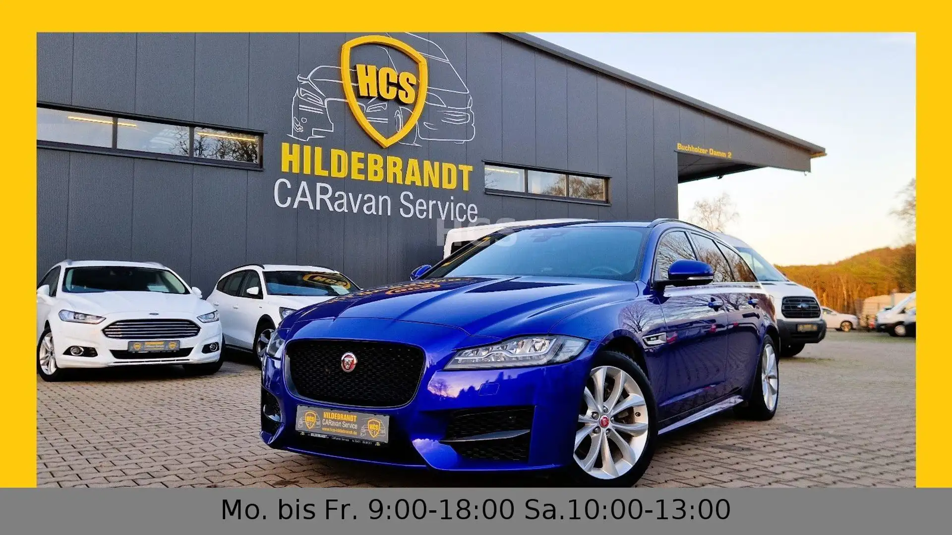 Jaguar XF Sportbrake R-Sport AWD LED Teilleder Blau - 1