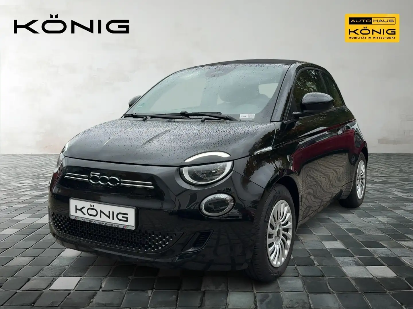 Fiat 500e Cabrio MY23 Klimaautomatik, Carplay Schwarz - 1