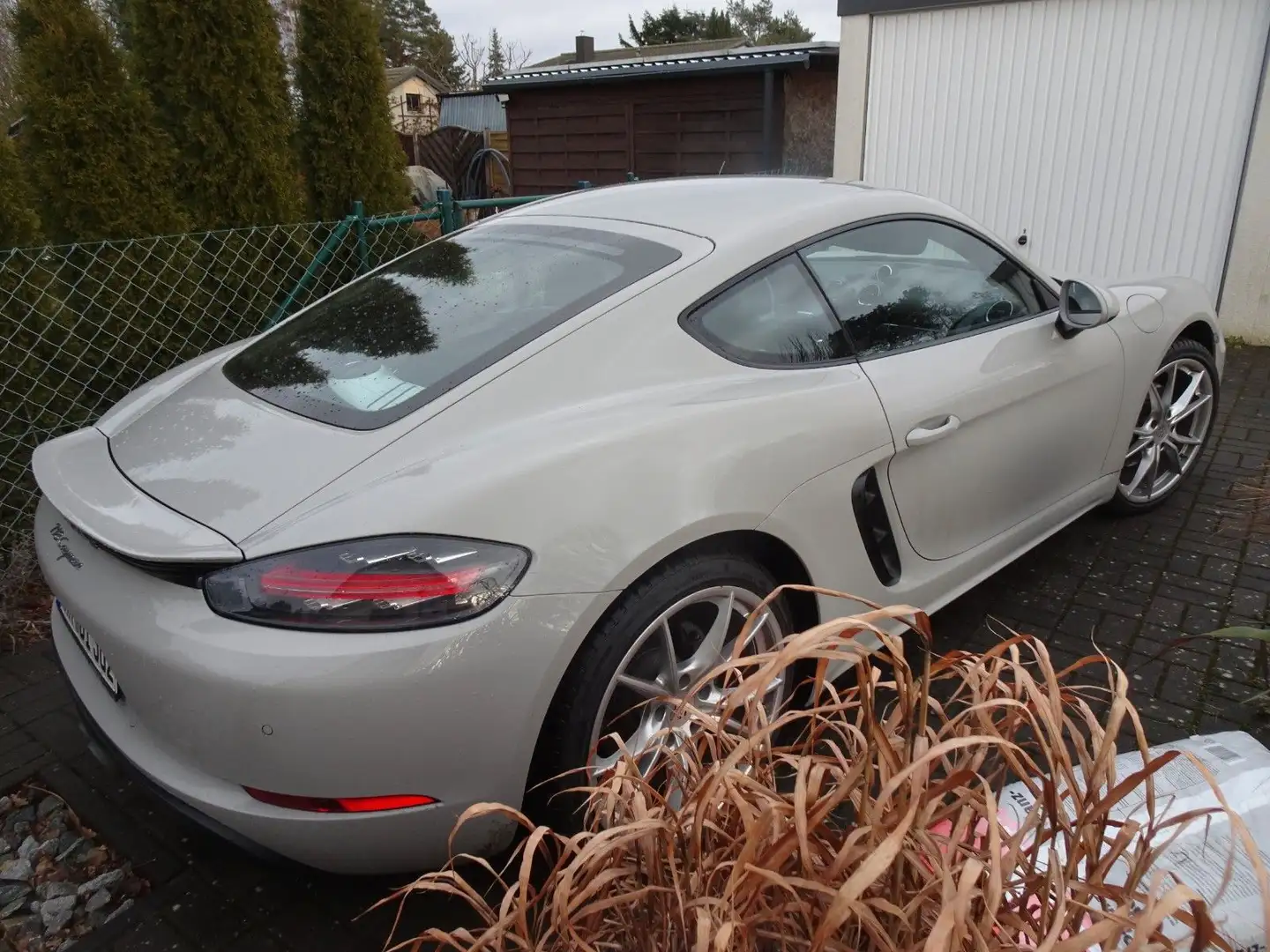 Porsche Cayman 718 SportChrono Leder Scheckheft - MwSt Grau - 2